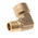 Legris Brass Pipe Fitting, 90° Threaded Elbow, Male R 3/8in to Female G 3/8in