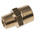 Legris Brass Pipe Fitting, Straight Threaded Adapter, Male R 3/8in to Male R 1/4in