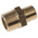 Legris Brass Pipe Fitting, Straight Threaded Adapter, Male R 3/8in to Male R 1/4in