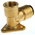 JG Speedfit Brass Pipe Fitting, 90° Push Fit Wall Plate Elbow Adapter, Female 1/2in to Female 15mm