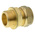 Pegler Yorkshire Brass Pipe Fitting, Straight Compression Coupler, Male G 3/4in to Female 22mm