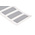 Hi-Bond VST 4110W White Double Sided Adhesive Square, 1.1mm Thick, 35.8 N/cm, 12mm x 34mm