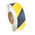 RS PRO Black/Yellow Polyethylene 18.3m Hazard Tape, 0.05mm Thickness
