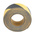 RS PRO Black/Yellow Polyethylene 18.3m Hazard Tape, 0.05mm Thickness