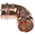Copper Pipe Fitting, Solder 90° Elbow for 15mm pipe