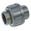 Georg Fischer Straight Union PVC Pipe Fitting, 1/2in