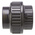 Georg Fischer Straight Union PVC Pipe Fitting, 3/4in