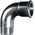 Georg Fischer Galvanised Malleable Iron Fitting, 90° Short Elbow, Male BSPT 3/4in to Female BSPP 3/4in