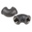 Georg Fischer Black Malleable Iron Fitting, 90° Elbow, Female BSPP 1/2in to Female BSPP 1/2in