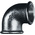 Georg Fischer Black Malleable Iron Fitting, 90° Elbow, Female BSPP 3/4in to Female BSPP 3/4in