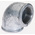 Georg Fischer Black Malleable Iron Fitting, 90° Elbow, Female BSPP 1in to Female BSPP 1in