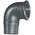 Georg Fischer Galvanised Malleable Iron Fitting, 90° Elbow, Male BSPT 3/8in to Female BSPP 3/8in