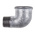 Georg Fischer Galvanised Malleable Iron Fitting, 90° Elbow, Male BSPT 1/2in to Female BSPP 1/2in