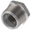 Georg Fischer Galvanised Malleable Iron Fitting, Straight Reducer Bush, Male BSPT 1in to Female BSPP 3/4in