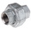 Georg Fischer Galvanised Malleable Iron Fitting Taper Seat Union, Female BSPP 1/2in to Female BSPP 1/2in