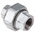 Georg Fischer Galvanised Malleable Iron Fitting Taper Seat Union, Female BSPP 1/2in to Female BSPP 1/2in