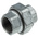 Georg Fischer Black Oxide Malleable Iron Fitting Taper Seat Union, Female BSPP 1-1/4in to Female BSPP 1-1/4in