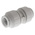 John Guest Straight Coupler PVC Pipe Fitting, 15mm