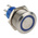 RS PRO Double Pole Double Throw (DPDT) Blue LED Push Button Switch, IP67, 22.2 (Dia.)mm, Panel Mount, 250V ac