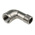 RS PRO Stainless Steel Pipe Fitting, 90° Circular Elbow, Female R 3/8in x Male R 3/8in