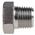 RS PRO Stainless Steel Pipe Fitting Hexagon Plug, Male R 1/4in