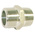 RS PRO Stainless Steel Pipe Fitting, Straight Hexagon Nipple Joint, Male R 1-1/2in x Male R 1-1/2in