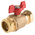 RS PRO Brass Full Bore, 2 Way, Ball Valve, BSPP 28mm, 28mm