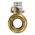 RS PRO Brass Full Bore, 2 Way, Ball Valve 22mm, 22mm