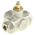 RS PRO Brass Reduced Bore, 3 Way, Ball Valve, BSPP 1/4in, 30bar Operating Pressure