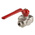 RS PRO Brass Reduced Bore, 3 Way, Ball Valve, BSPP 3/8in, 25bar Operating Pressure