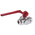 RS PRO Brass Reduced Bore, 3 Way, Ball Valve, BSPP 1/2in, 40bar Operating Pressure
