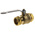 RS PRO Brass Full Bore, 2 Way, Ball Valve, 28mm