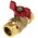 RS PRO Brass Full Bore, 2 Way, Ball Valve, BSPP 22mm, 22mm