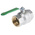 RS PRO Brass Full Bore, 2 Way, Ball Valve, BSPP 2in, 40bar Operating Pressure