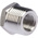 Legris Stainless Steel Pipe Fitting, Straight Hexagon Reducer, Male R 1/2in x Female G 1/4in
