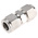 Parker Stainless Steel Pipe Fitting, Straight Union 3/4-20in