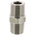 Legris Stainless Steel Pipe Fitting, Straight Hexagon Coupler, Male R 1/4in x Male R 1/4in