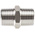 Legris Stainless Steel Pipe Fitting, Straight Hexagon Coupler, Male R 1/2in x Male R 1/2in