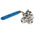 RS PRO Stainless Steel L Port, 3 Way, Ball Valve, BSPP 1/4in, 68bar Operating Pressure