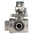 RS PRO Stainless Steel L Port, 3 Way, Ball Valve, BSPP 1/4in, 68bar Operating Pressure
