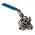 RS PRO Stainless Steel L Port, 3 Way, Ball Valve, BSPP 3/8in, 68bar Operating Pressure
