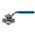 RS PRO Stainless Steel L Port, 3 Way, Ball Valve, BSPP 3/8in, 68bar Operating Pressure