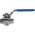 RS PRO Stainless Steel L Port, 3 Way, Ball Valve, BSPP 1/2in, 68bar Operating Pressure