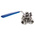 RS PRO Stainless Steel T Port, 3 Way, Ball Valve, BSPP 1/2in, 68bar Operating Pressure