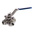 RS PRO Stainless Steel T Port, 3 Way, Ball Valve, BSPP 1/2in, 68bar Operating Pressure