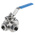 RS PRO Stainless Steel T Port, 3 Way, Ball Valve, BSPP 3/4in, 68bar Operating Pressure