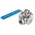 RS PRO Stainless Steel T Port, 3 Way, Ball Valve, BSPP 1in, 68bar Operating Pressure
