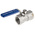 RS PRO Stainless Steel Reduced Bore, 2 Way, Ball Valve, BSPP 1in, 68bar Operating Pressure