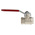 RS PRO Brass Full Bore, 2 Way, Ball Valve, BSPP 3/8in, 30 → 40bar Operating Pressure