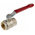 RS PRO Brass Full Bore, 2 Way, Ball Valve, BSPP 3/4in, 40 → 30bar Operating Pressure